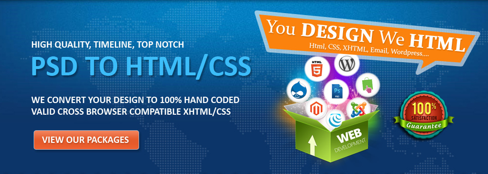 PSD to HTML Conversion